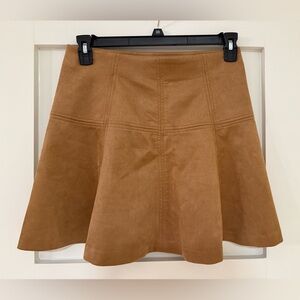 LC Lauren Conrad Tan A-Line Mini Skirt Casual